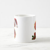 Rustic Wood Christmas Letter S String Lights コーヒーマグカップ (中央)