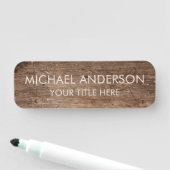 Rustic Wood Custom  名札 (インサイチュ)