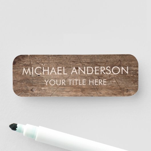 Rustic Wood Custom  名札 (インサイチュ)