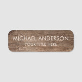 Rustic Wood Custom  名札 (正面)