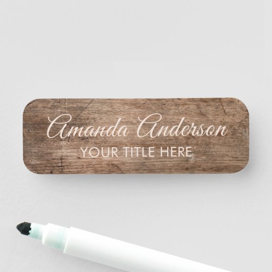 Rustic Wood Custom  名札 (インサイチュ)