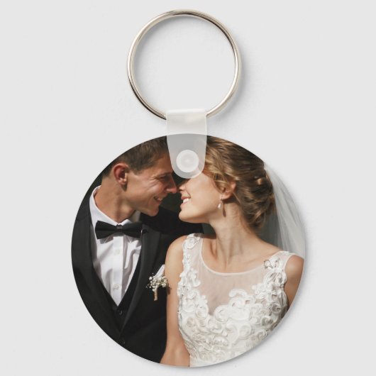 Rustic Wood & Eucalyptus Mr & Mrs Christmas キーホルダー (裏面)