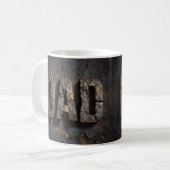 Rustic Wood Fathers Day Dad Coffee Mug コーヒーマグカップ (正面左)