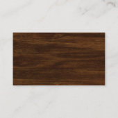 Rustic Wood Floral Gift Registry エンクロージャーカード (裏面)