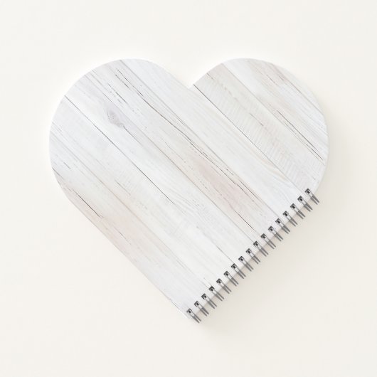 Rustic Wood Floral Watercolor Monogram ノートブック (裏面)