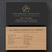 Rustic Wood General Contractor 名刺