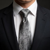 Rustic Wood Grain Pattern ネクタイ