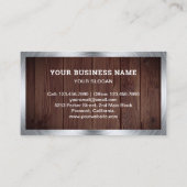 Rustic Wood Handyman Repair Tools Electrician 名刺 (裏面)