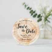 Rustic WOOD  photo WEDDING Save the date 招待状 (スタンド正面)