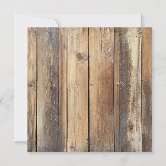 Rustic Wood String Lights Mason Jar Save the Dates (裏面)