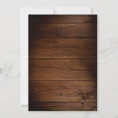 Rustic Wood String Lights Script Elegant Sweet 16 招待状 (裏面)