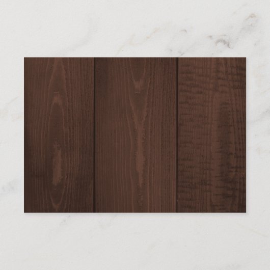 Rustic wood string lights wedding guest details エンクロージャーカード (裏面)