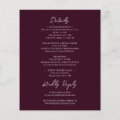 Rustic Wood Sunflower Wedding All in One (裏面)