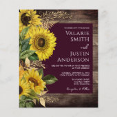 Rustic Wood Sunflower Wedding All in One (正面)
