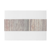 Rustic Wood Texture Wedding Invitation Belly Band 招待状ベリーバンド (裏面例)