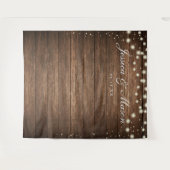 rustic wood wall backdrop - 結婚式写真用バックドロップ タペストリー (正面(横))