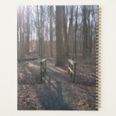 Rustic Wooden Bridge Amidst Tall Trees Planner プランナー手帳 (裏面)
