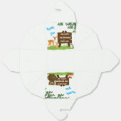 Rustic Woodland Animals Birthday  フェイバーボックス (見開き)
