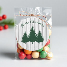 Rustic Woodland Christmas ラウンドシール