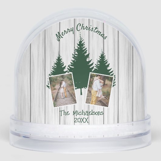 Rustic Woodland Christmas Photo (正面)