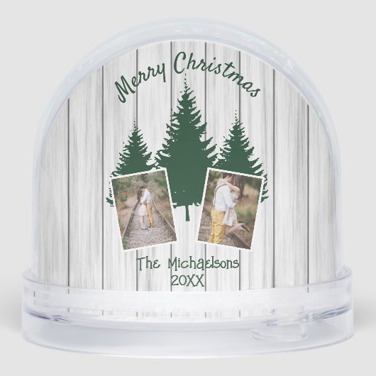 Rustic Woodland Christmas Photo (裏面)