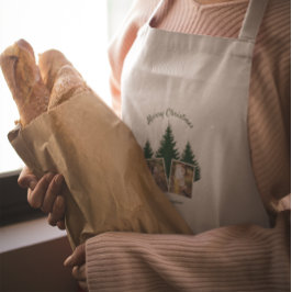 Rustic Woodland Christmas Photo スタンダードエプロン