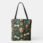 Rustic Woodland Tote Bag – Lodge‑Inspired Pet トートバッグ (裏面)