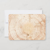 Rustic Woodland tree bark RSVP reserved Seating (裏面)
