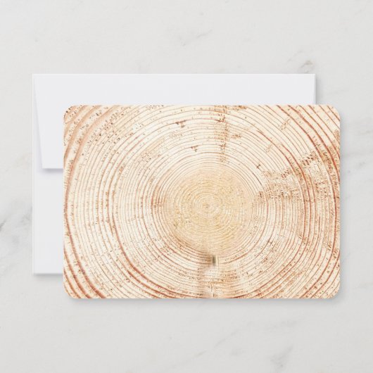 Rustic Woodland tree bark RSVP reserved Seating (裏面)