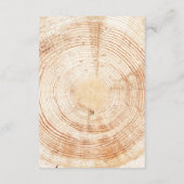 Rustic Woodland Wedding Details Card with QR code エンクロージャーカード (裏面)