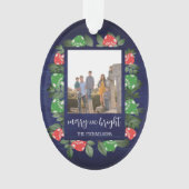 Rustic Woodland Whimsical Mushrooms Christmas オーナメント (正面)