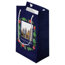 Rustic Woodland Whimsical Mushrooms Christmas スモールペーパーバッグ