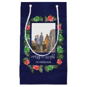 Rustic Woodland Whimsical Mushrooms Christmas スモールペーパーバッグ (正面)