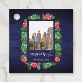 Rustic Woodland Whimsical Mushrooms Christmas フェイバータグ