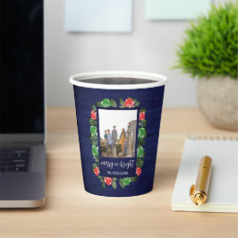 Rustic Woodland Whimsical Mushrooms Christmas 紙コップ