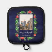 Rustic Woodland Whimsical Mushrooms Christmas 鍋敷き (正面)