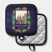 Rustic Woodland Whimsical Mushrooms Christmas 鍋敷き (正面/裏面)