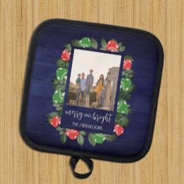 Rustic Woodland Whimsical Mushrooms Christmas 鍋敷き