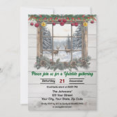 Rustic Yuletide Christmas Gathering 招待状 (正面)