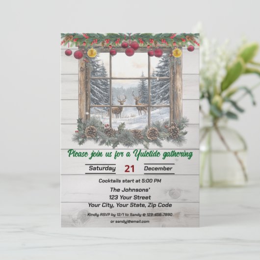 Rustic Yuletide Christmas Gathering 招待状 (スタンド正面)
