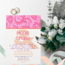 RusticVintageビクトリアン Pink Damask写真結婚の