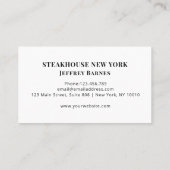 Rustikal/Holz Professionelle 名刺 (裏面)