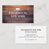 Rustikal/Holz Professionelle 名刺 (正面/裏面)