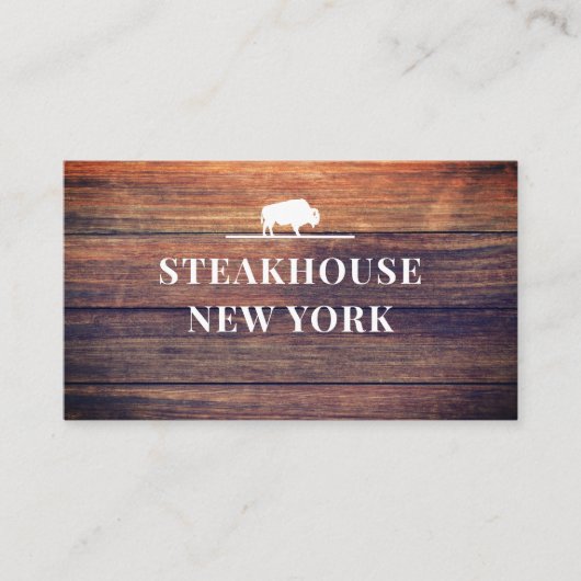 Rustikal/Holz Professionelle 名刺 (正面)