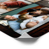 Rustikal Kundenspezifisches Familie Foto Poster ポスター (角)