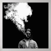 Rustin Cohle from True Detective喫煙a Casco ポスター (正面)