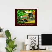 Rusting in Peace, Kula Hawaii，オールドトラックプリント ポスター (ホームオフィス)