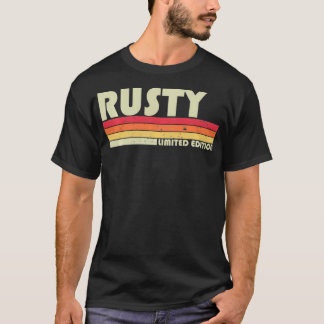 RUSTYギフト名パーソナライズされたおもしろいレトロヴィンテージB Tシャツ