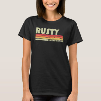RUSTYギフト名パーソナライズされたおもしろいレトロヴィンテージB Tシャツ