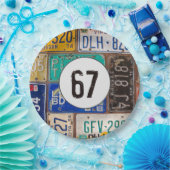 Rustyライセンスプレート67th誕生日 ペーパープレート (パーティー)